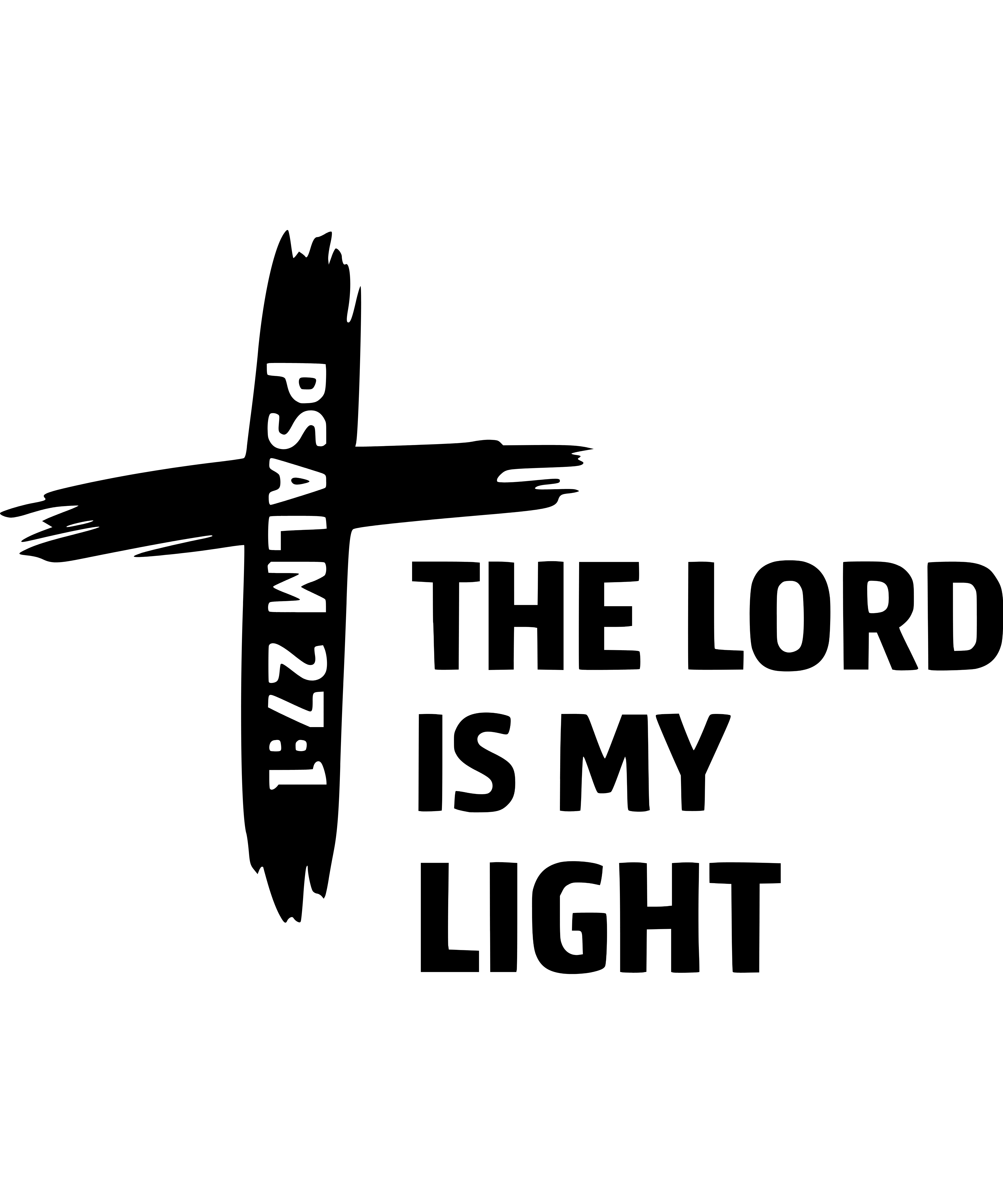 Apparel inspired by Psalm 27:1 The Lord Is My Light