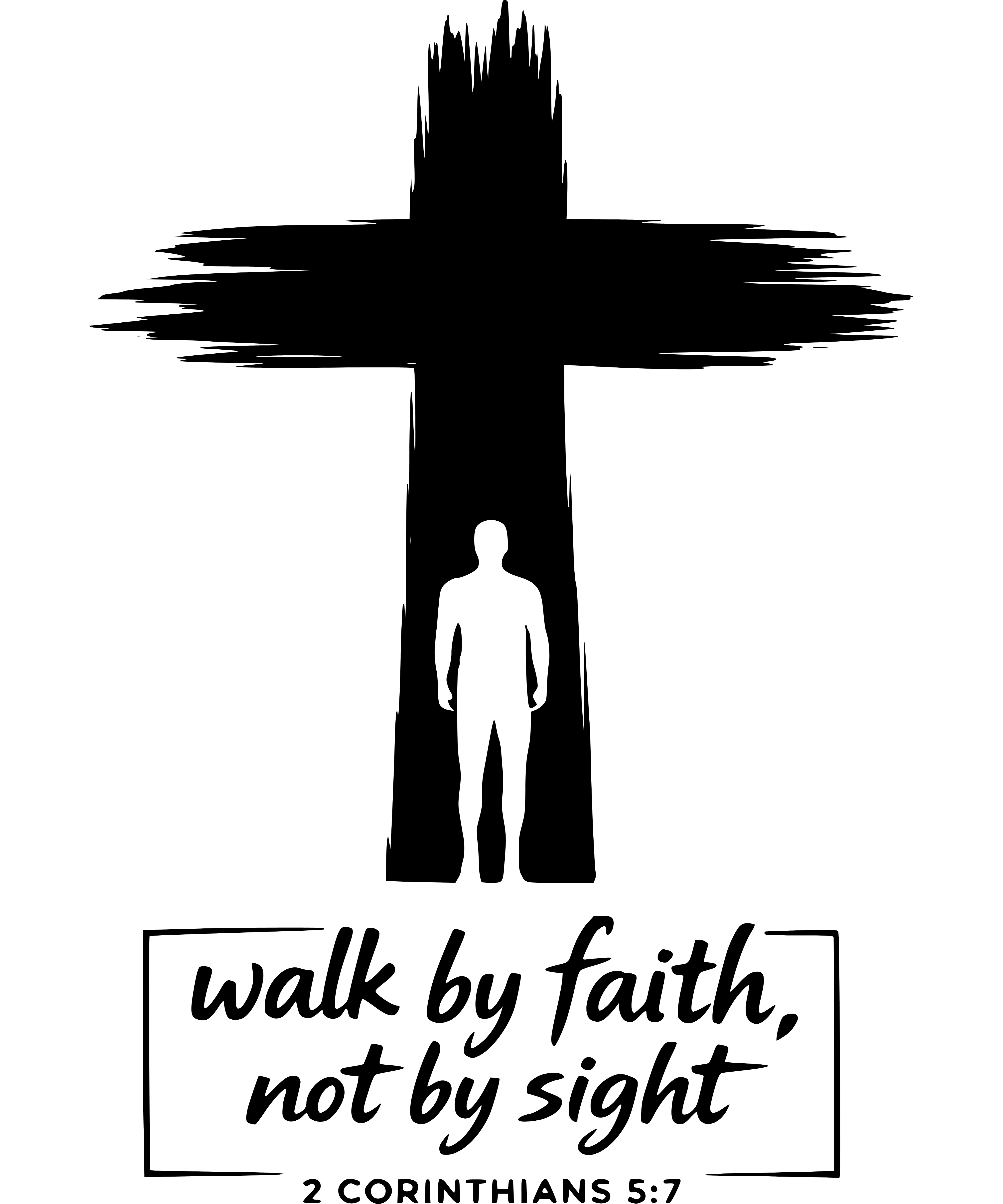 Apparel featuring 2 Corinthians 5:7 walk by faith