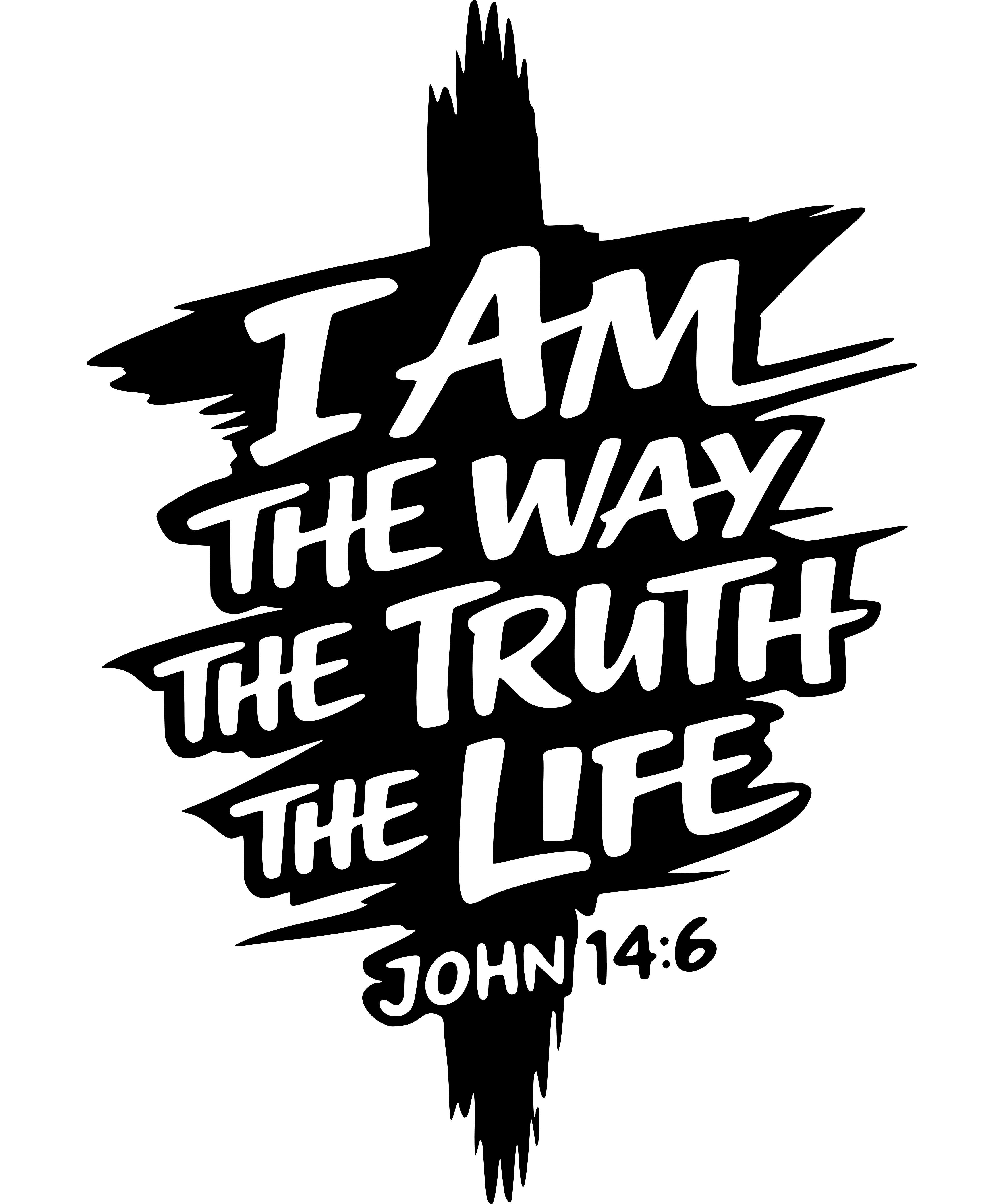 Apparel inspired by John 14:6 The Way the Truth the Life